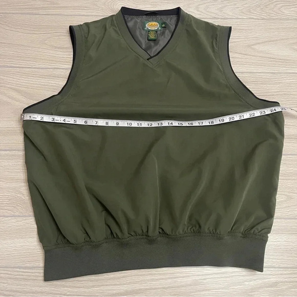 Cabela’s Outdoor Gear Dark Green Golfing Pullover Windbreaker Vest Men’s Size L - Picture 7 of 9